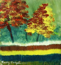 Ayesha Siddiqui, 7 x 7 Inch, Oil on Canvas,  Landscape Painting, AC-AYS-058
